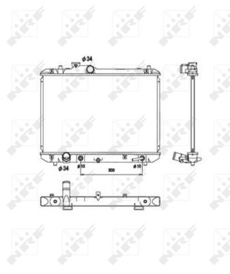 Radiatore, Raffreddamento motore - 53578 NRF