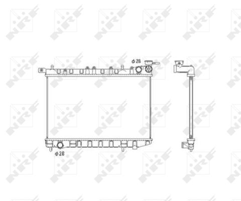 Radiator, engine cooling - 53583 NRF