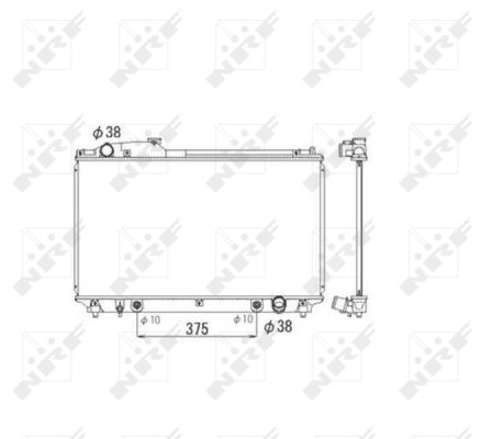 Radiatore, Raffreddamento motore - 53584 NRF