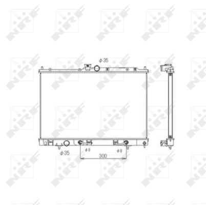 Radiator, engine cooling - 53594 NRF