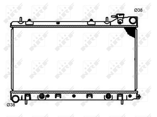 Radiator, engine cooling - 53597 NRF