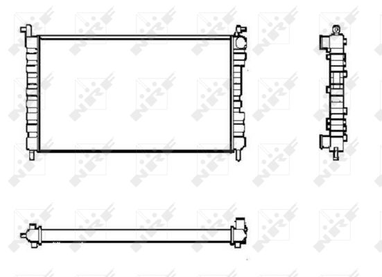 Radiator, engine cooling - 53600 NRF