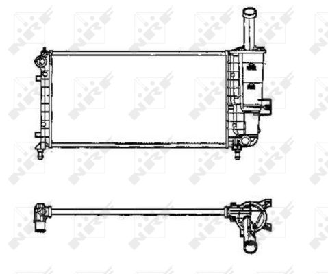 Radiator, engine cooling - 53605 NRF