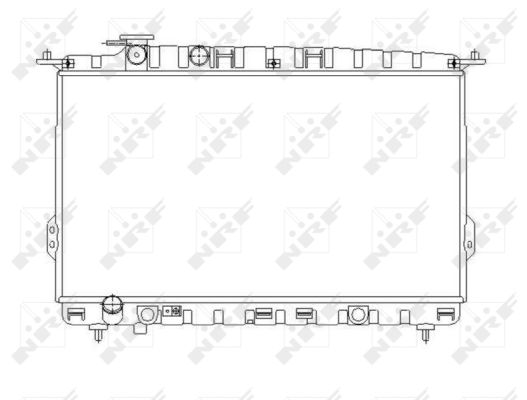 Radiator, engine cooling - 53642 NRF