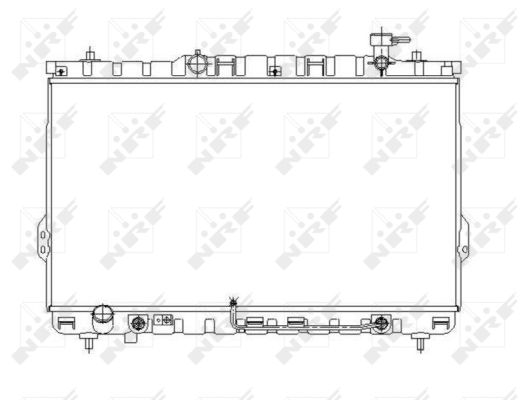 Radiator, engine cooling - 53646 NRF