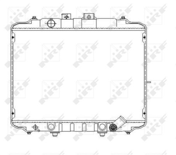 Radiator, engine cooling - 53650 NRF