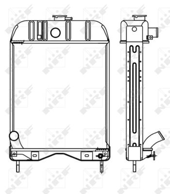 Radiator, engine cooling - 53654 NRF