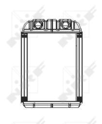 Heat Exchanger, interior heating - 53671 NRF