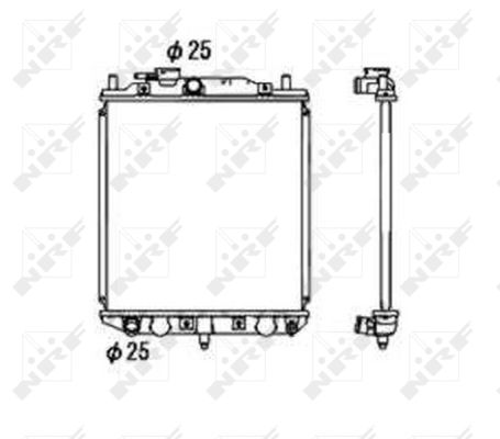 Radiatore, Raffreddamento motore - 53673 NRF