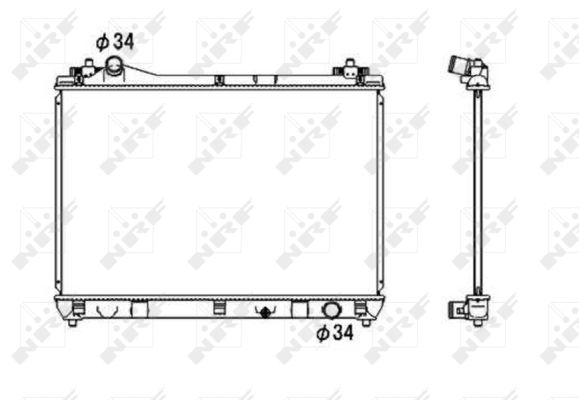 Radiatore, Raffreddamento motore - 53703 NRF