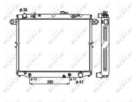 Radiator, engine cooling - 53706 NRF