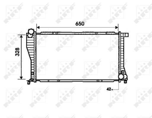 Radiator, engine cooling - 53723 NRF