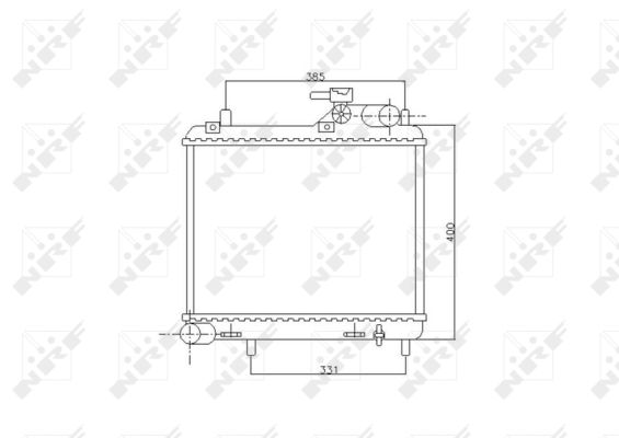 Radiator, engine cooling - 53745 NRF