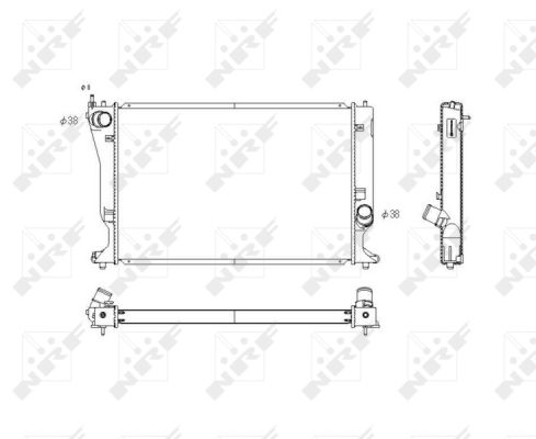 Radiatore, Raffreddamento motore - 53768 NRF