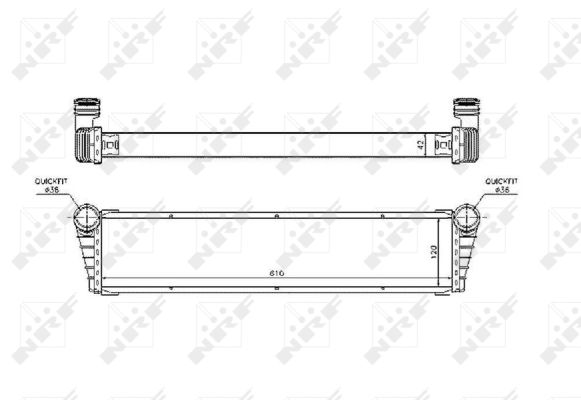 Radiatore, Raffreddamento motore - 53799 NRF