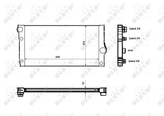 Radiatore, Raffreddamento motore - 53817 NRF