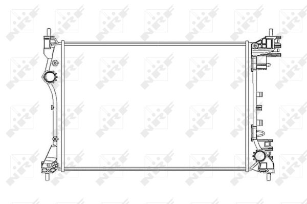 Radiator, engine cooling - 53834 NRF