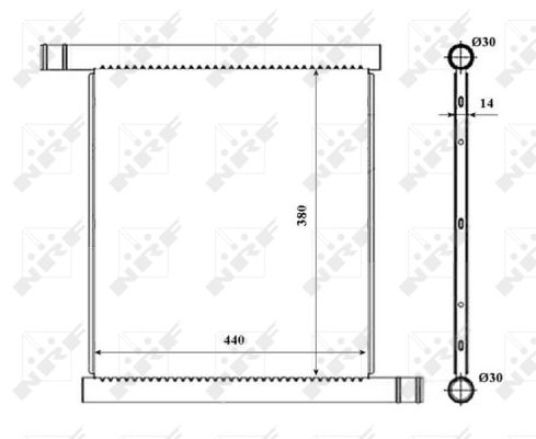 Radiatore, Raffreddamento motore - 53857 NRF