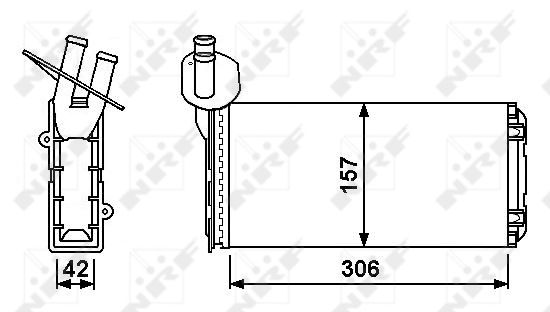 Heat Exchanger, interior heating - 53889 NRF