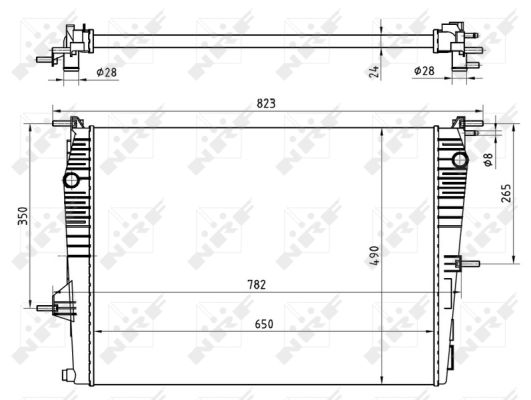 Radiatore, Raffreddamento motore - 53965 NRF