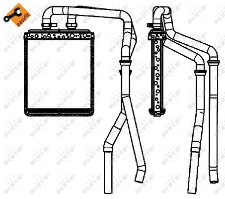 Heat Exchanger, interior heating - 54218 NRF