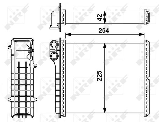 Heat Exchanger, interior heating - 54239 NRF