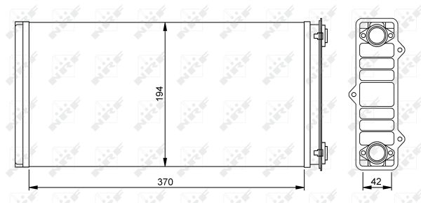 Heat Exchanger, interior heating - 54254 NRF