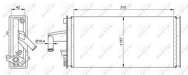 Heat Exchanger, interior heating - 54259 NRF