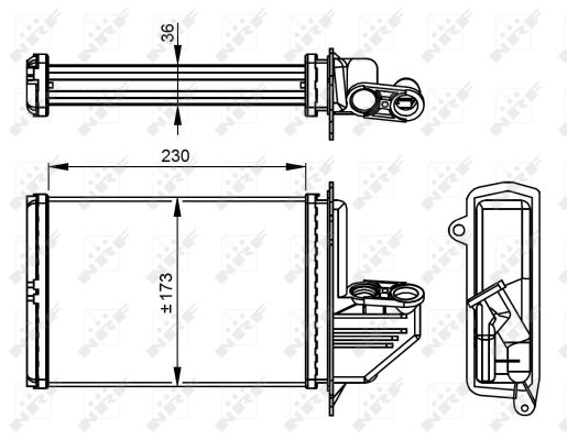 Heat Exchanger, interior heating - 54294 NRF