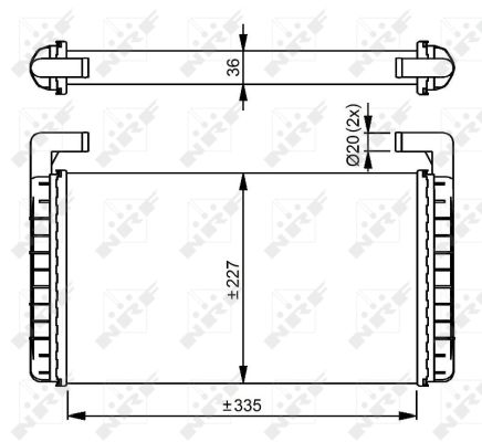 Heat Exchanger, interior heating - 54299 NRF
