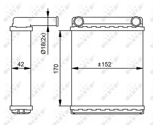 Heat Exchanger, interior heating - 54306 NRF