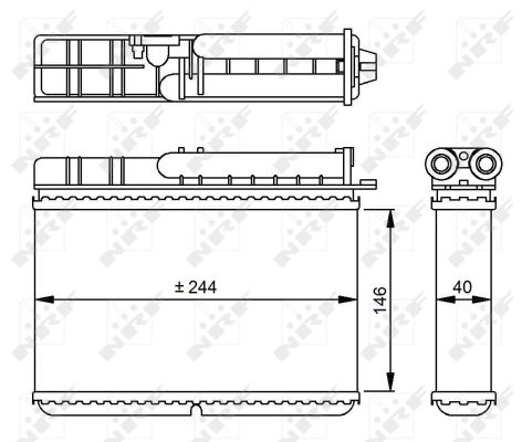 Heat Exchanger, interior heating - 54307 NRF