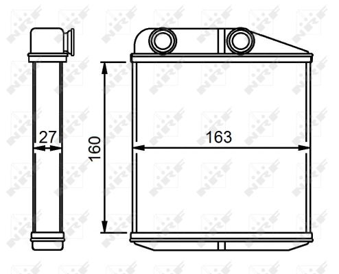 Heat Exchanger, interior heating - 54310 NRF