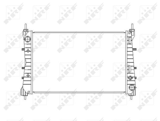 Radiatore, Raffreddamento motore - 54503 NRF