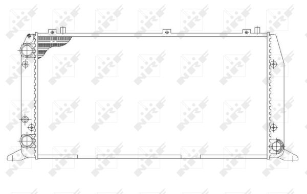 Радиатор, охлаждение двигателя - 54602 NRF