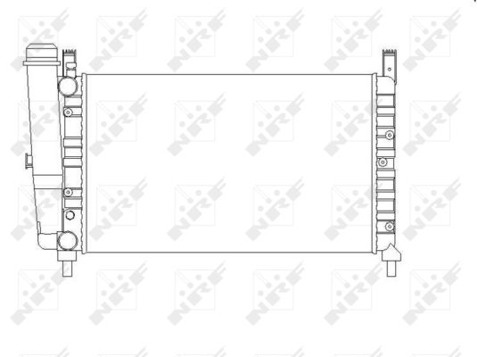Radiatore, Raffreddamento motore - 54701 NRF