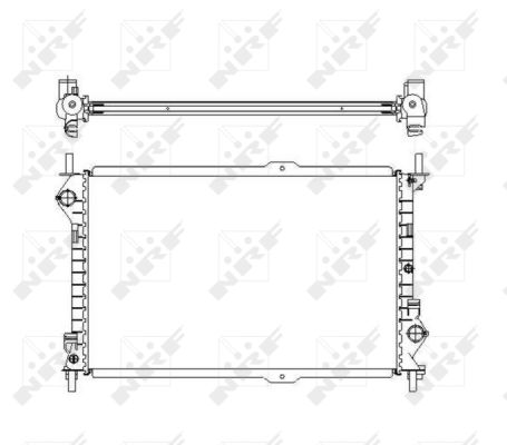 Radiatore, Raffreddamento motore - 54755 NRF