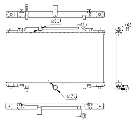 Radiator, engine cooling - 550012 NRF