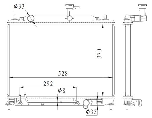 Radiatore, Raffreddamento motore - 550015 NRF