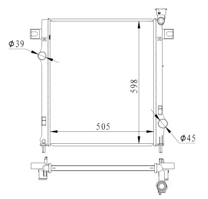 Radiator, engine cooling - 550037 NRF