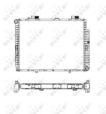 Radiator, engine cooling - 55331 NRF