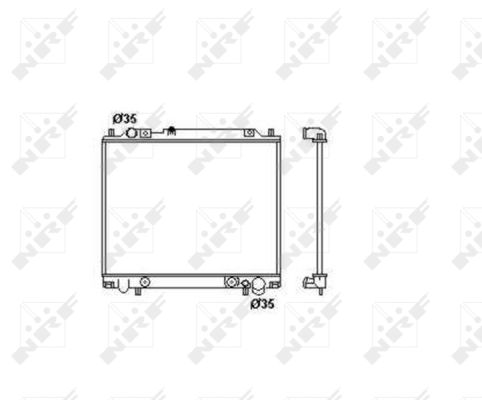 Radiator, engine cooling - 55344 NRF