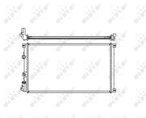 Radiator, engine cooling - 55350 NRF
