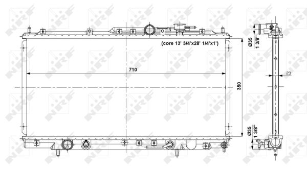 Radiator, engine cooling - 56019 NRF