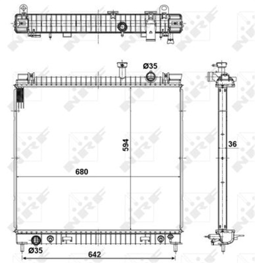 Radiatore, Raffreddamento motore - 56082 NRF
