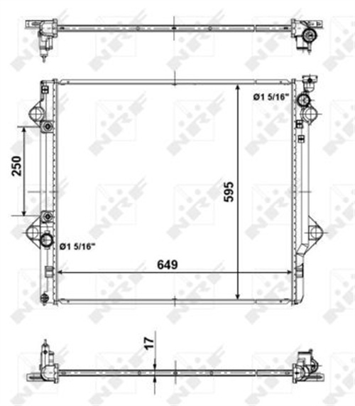Radiator, engine cooling - 56104 NRF