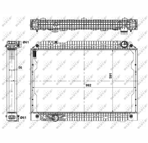 Radiatore, Raffreddamento motore - 56138 NRF
