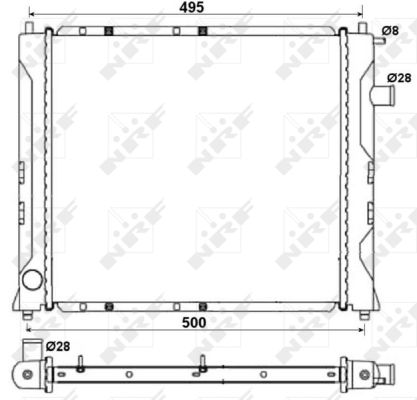 Radiator, engine cooling - 58107A NRF