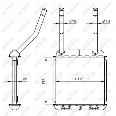 Heat Exchanger, interior heating - 58147 NRF