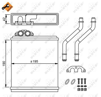 Heat Exchanger, interior heating - 58150 NRF